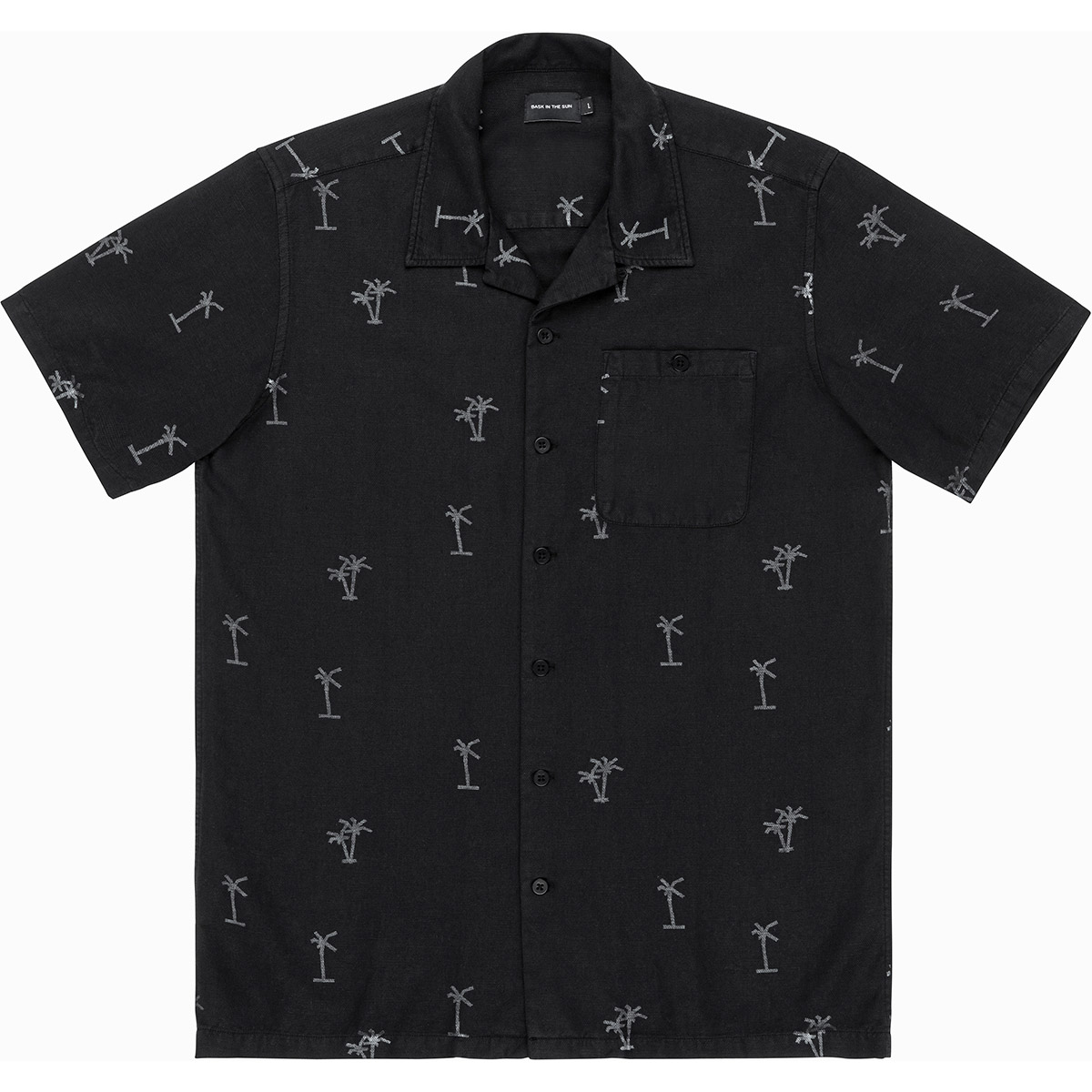 Palm Tree Black Chemise BASK IN THE SUN