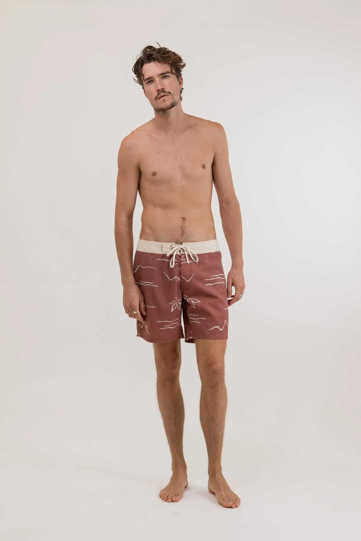Bays Boardshort Red RHYTHM