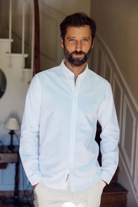 Chemise Oxford Brossé CUISSE DE GRENOUILLE