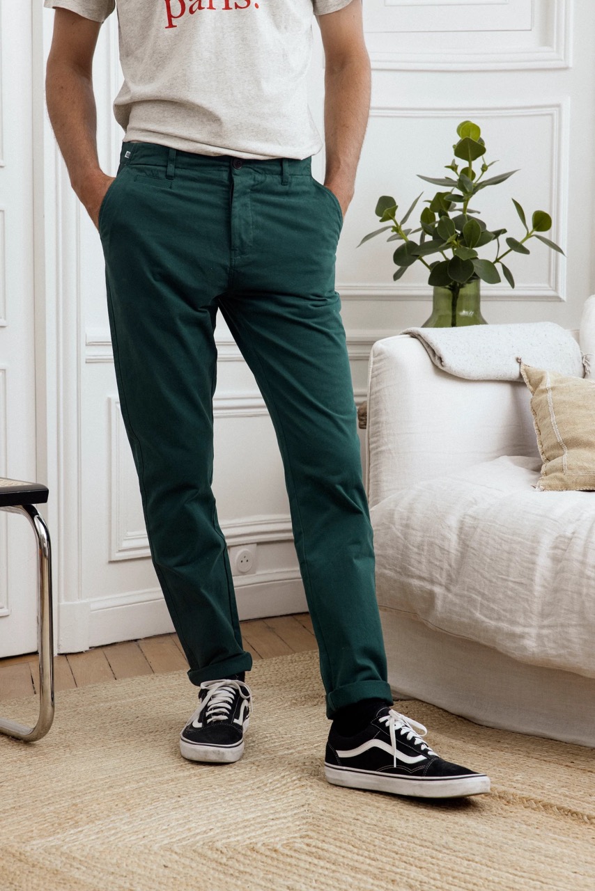 Chino Classic Green CUISSE DE GRENOUILLE