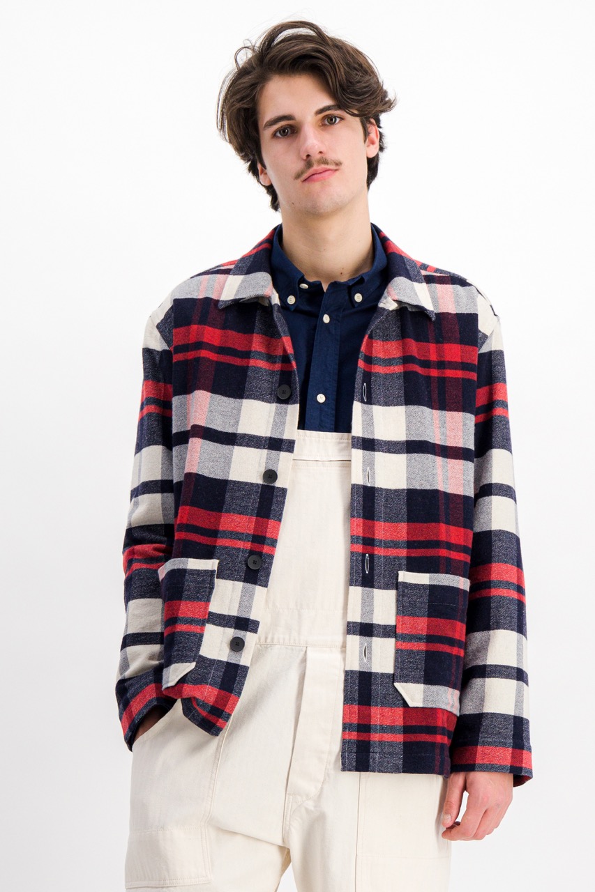 Surchemise en laine à Carreaux Hockney Plaid PARAGES