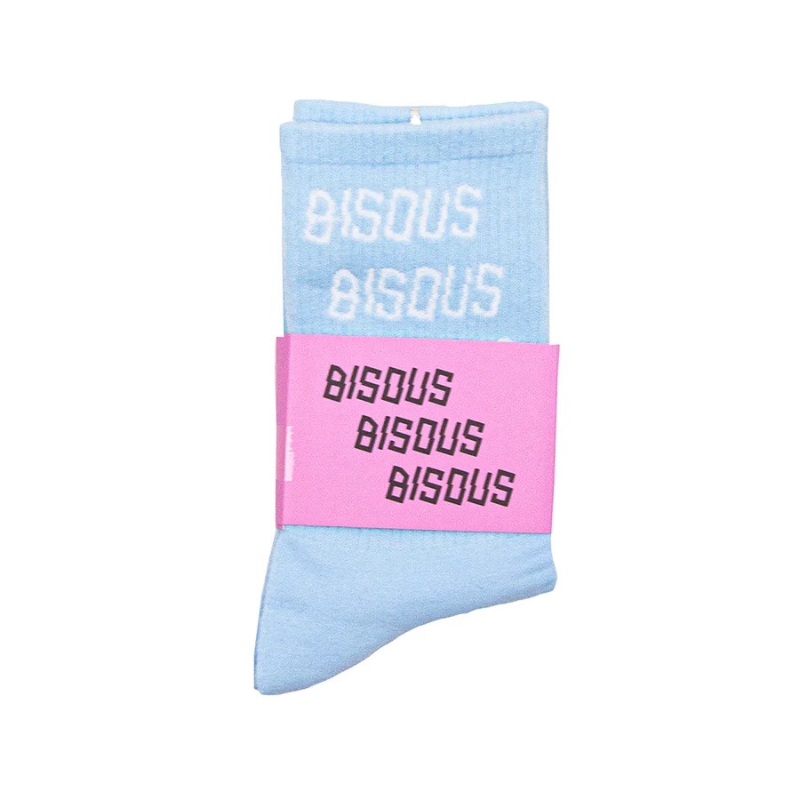 Chaussettes Bisous Skateboard Bleu Ciel