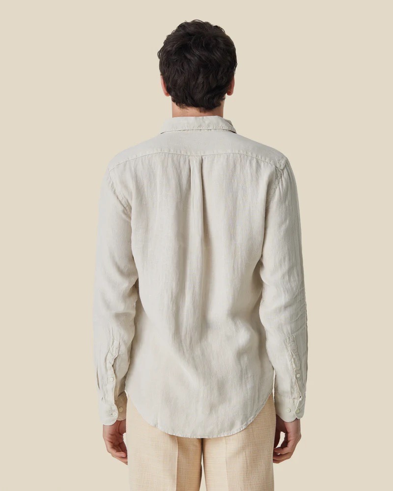 Chemise Long Sleeve Linen Raw Portuguese Flannel