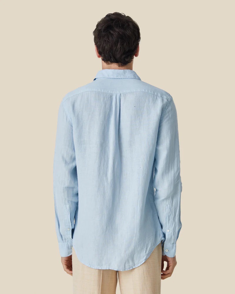 Chemise Long Sleeve Linen Sky Portuguese Flannel