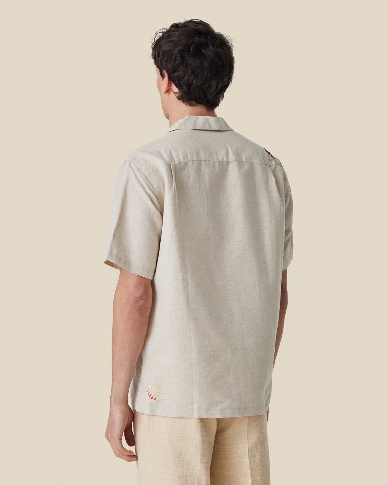 Chemise Short Sleeve Linen Ocean Portuguese Flannel