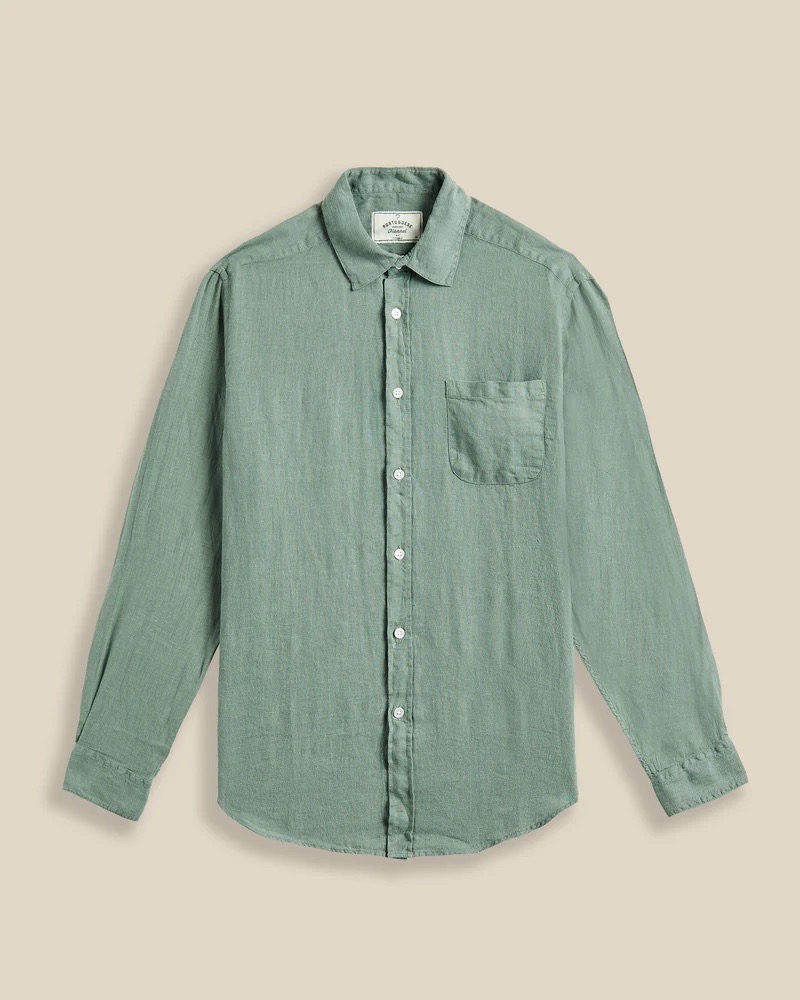 Chemise Linen Dry Green PORTUGUESE FLANNEL