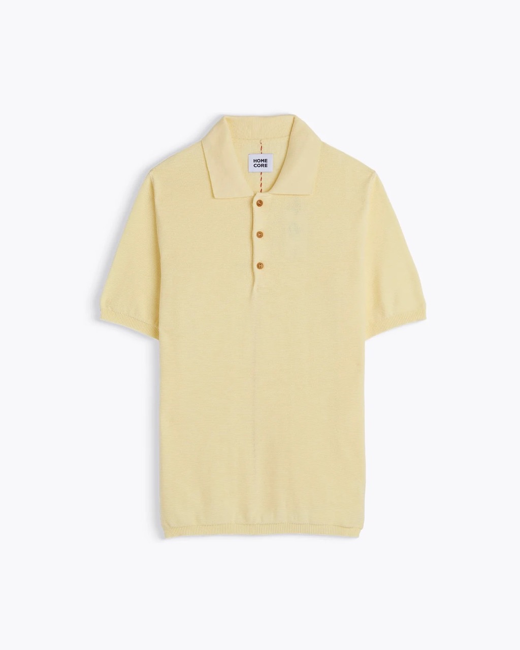 Polo tricoté Italo jaune Homecore