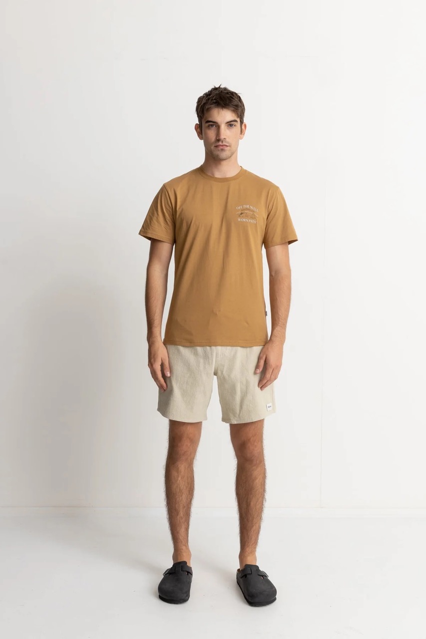 Short Textured Linen Jam Sand RHYTHM