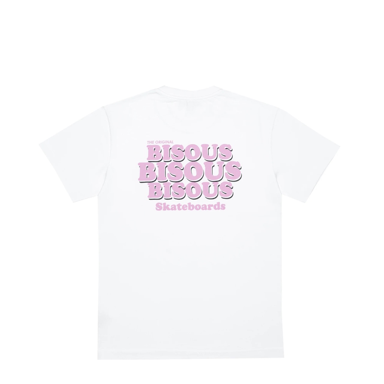 T-Shirt Bisous Skateboard Grease Blanc