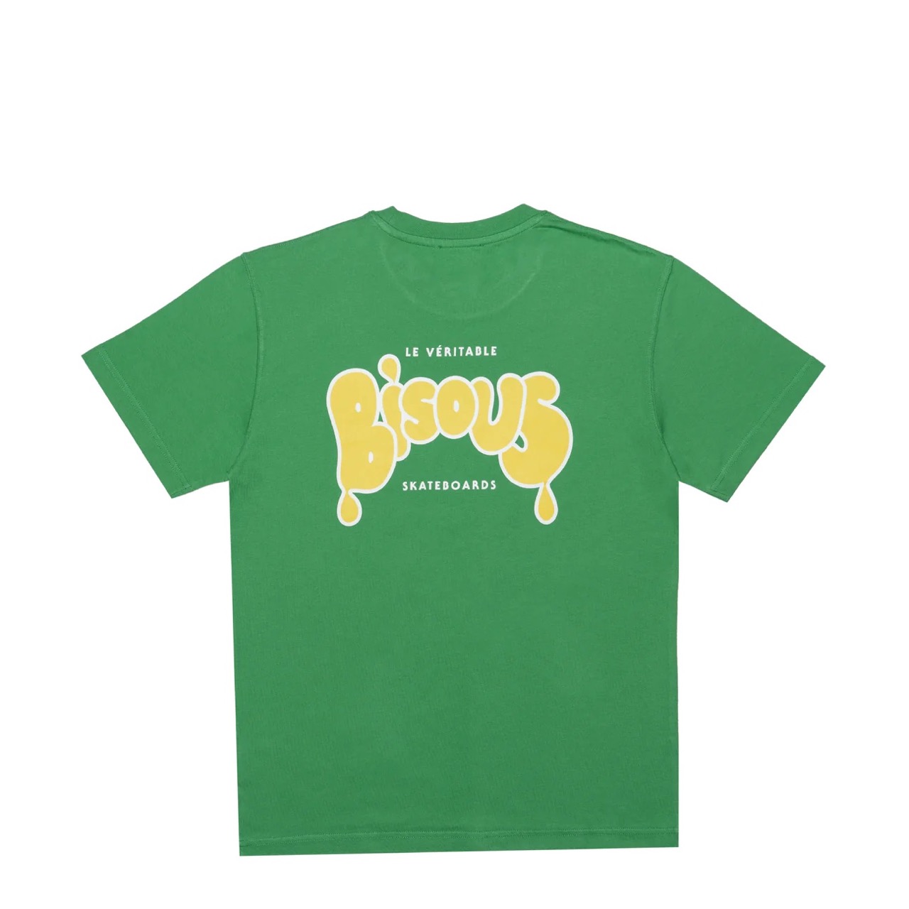 T-Shirt Bisous Skateboard Le Véritable Bisous Vert