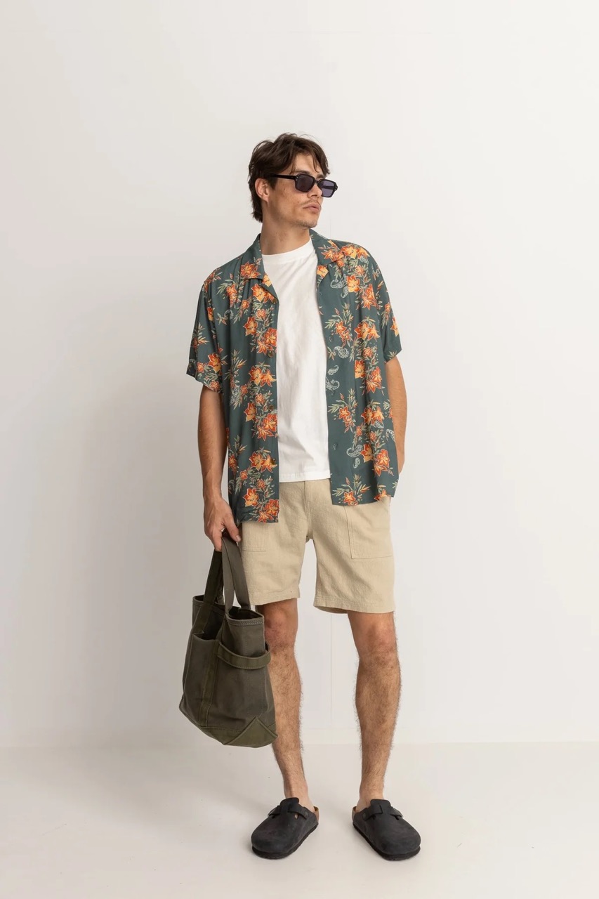 Chemise Manches Courtes Tropical Paisley RHYTHM