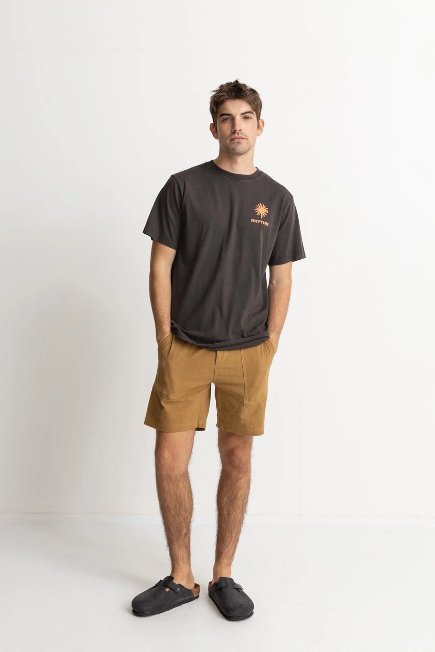 T-Shirt Zone Vintage Black RHYTHM