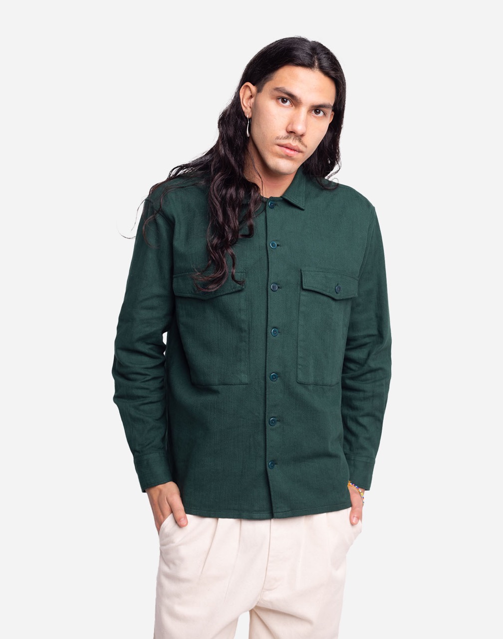 Chemise Dundee Vert Forêt OLOW