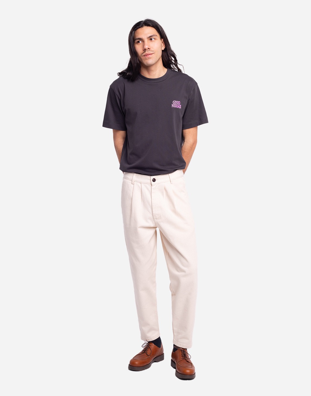 Pantalon à pinces Swing Écru OLOW