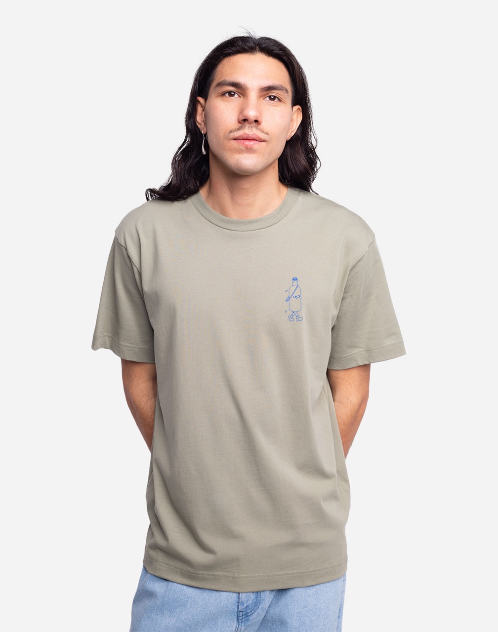 T-Shirt Hiking Trip Argile Coupe Ample OLOW
