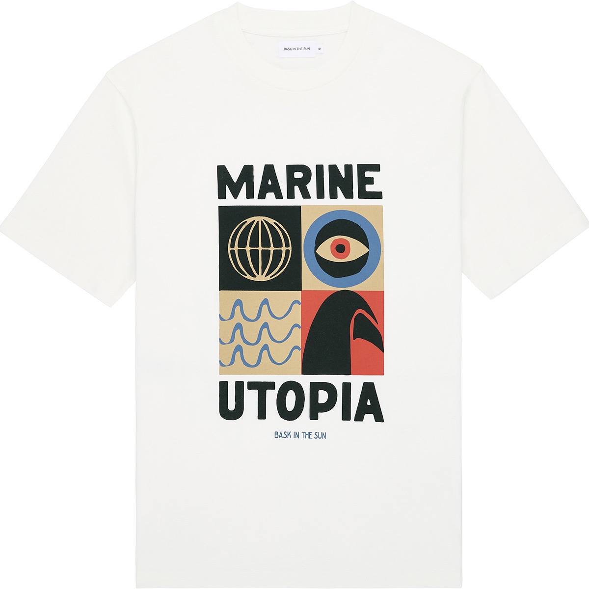 T-Shirt Coton Biologique Marine Utopia BASK IN THE SUN