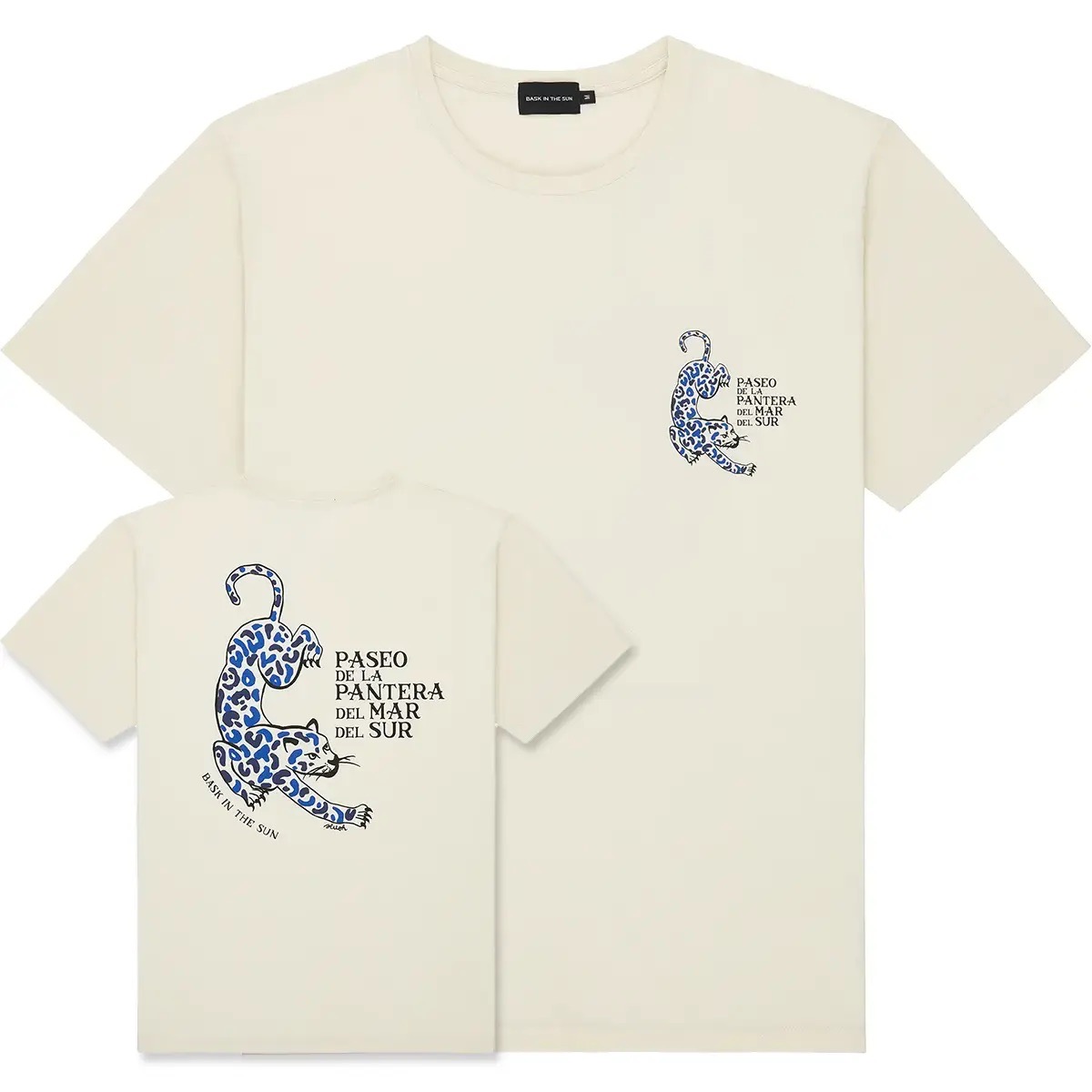 T-Shirt Coton Biologique Pantera Cream BASK IN THE SUN