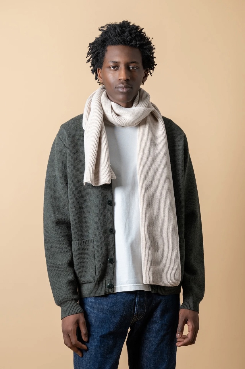 Echarpe Loris Laine Merinos Naturel NITTO KNITWEAR
