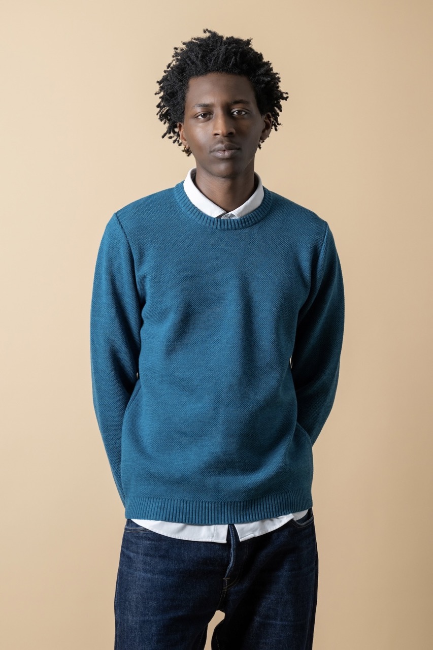 Pull Youri Bleu Canard NITTO KNITWEAR