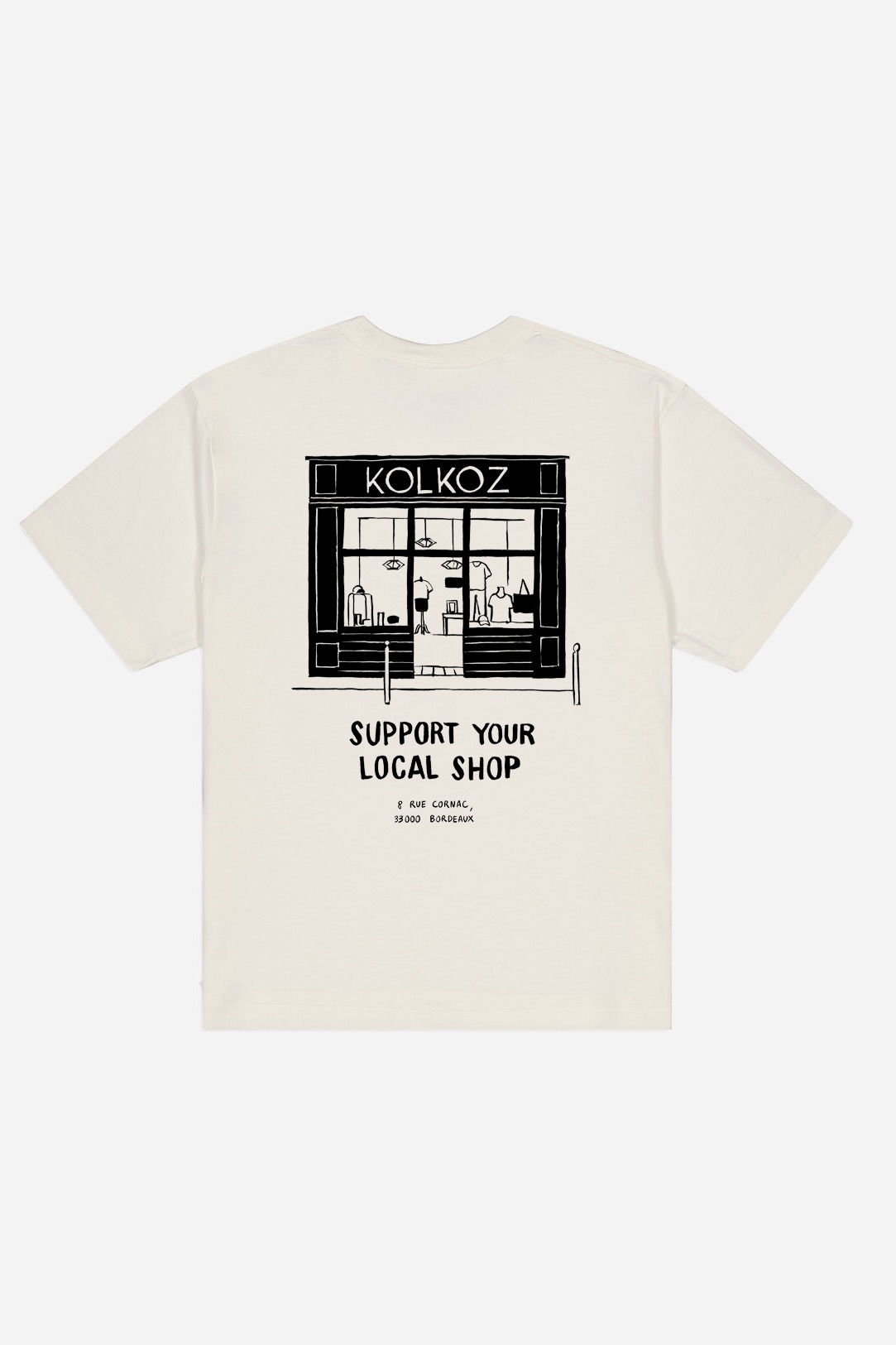 T-Shirt Support Your Local Shop OLOW x KOLKOZ