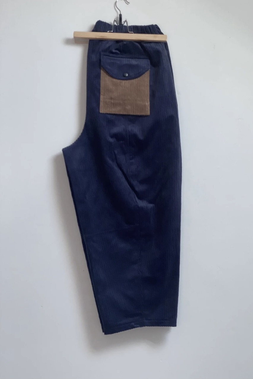 Mull Trouser Navy Cord WHITEHILL MERCANTILE