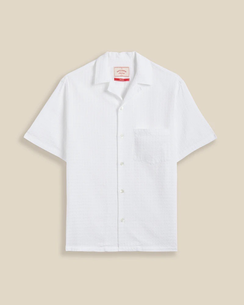 Chemise Manches Courtes Favo White PORTUGUESE FLANNEL