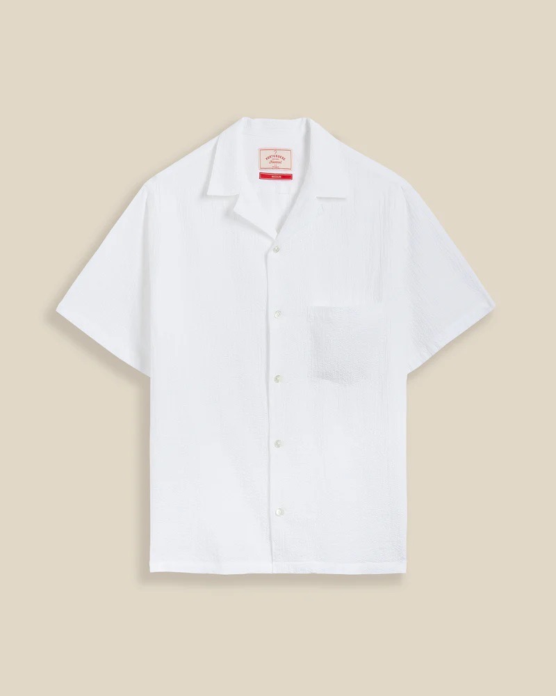 Chemise Manches Courtes Flamé White PORTUGUESE FLANNEL