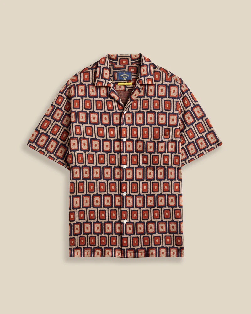 Chemise Manches Courtes Geometric Knit PORTUGUESE FLANNEL