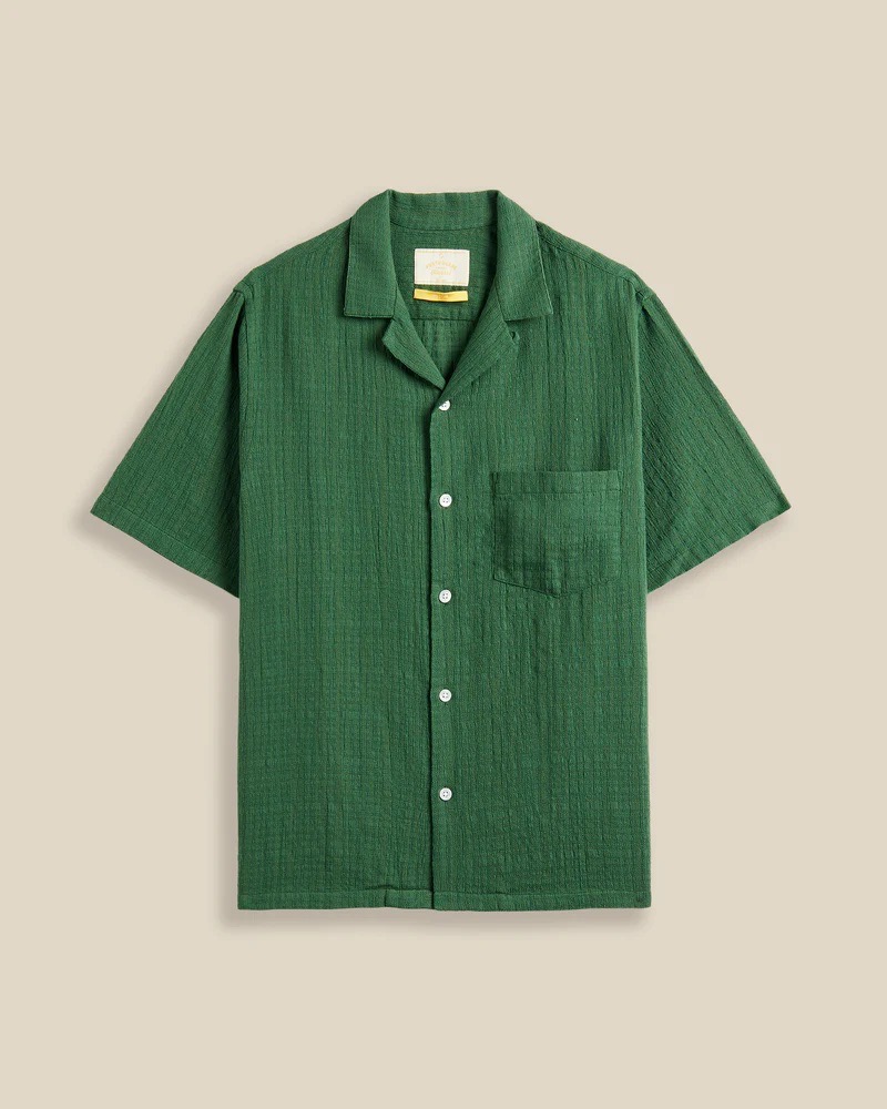 Chemise Manches Courtes Grain Green PORTUGUESE FLANNEL