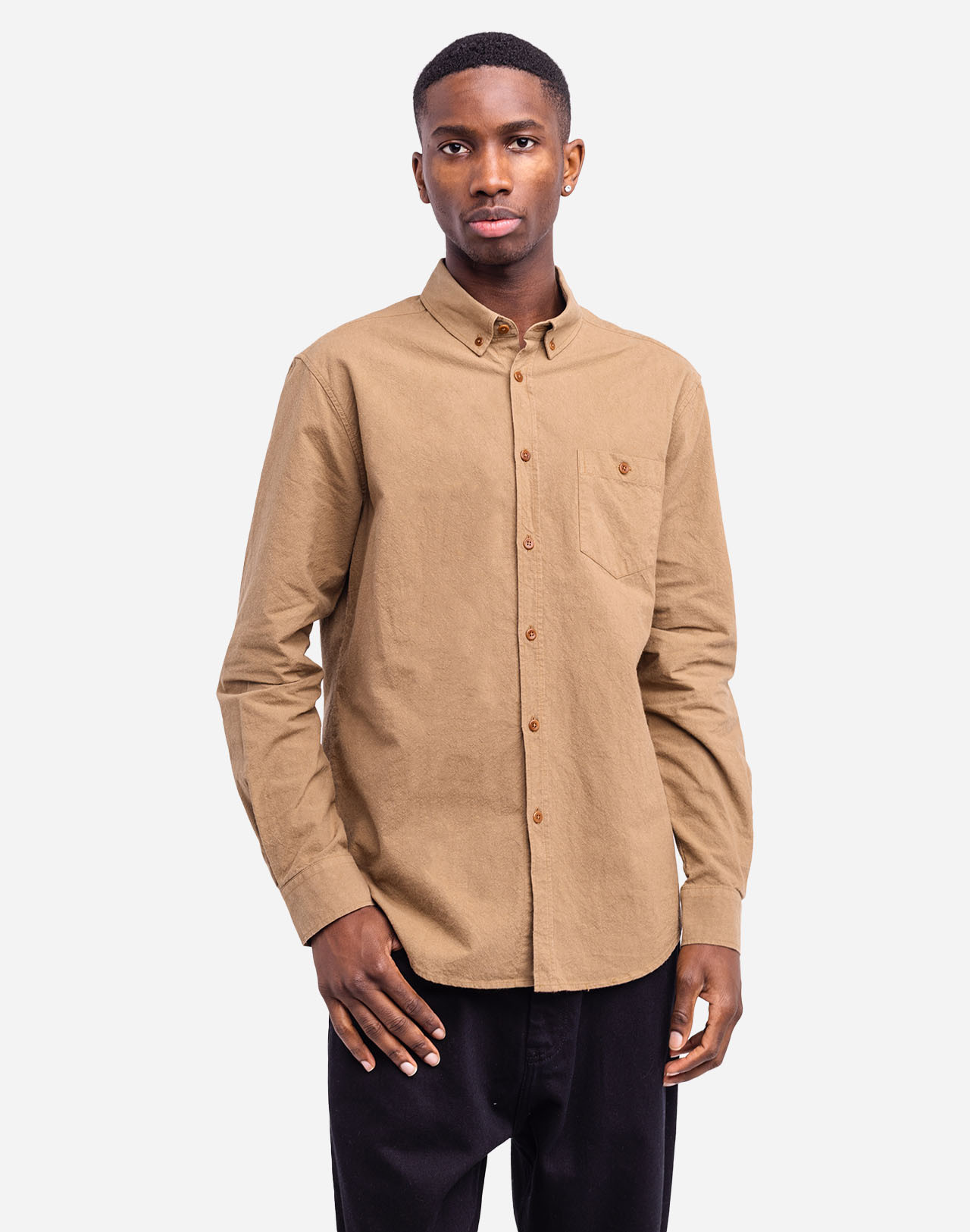 Chemise Classico Afel Taupe OLOW