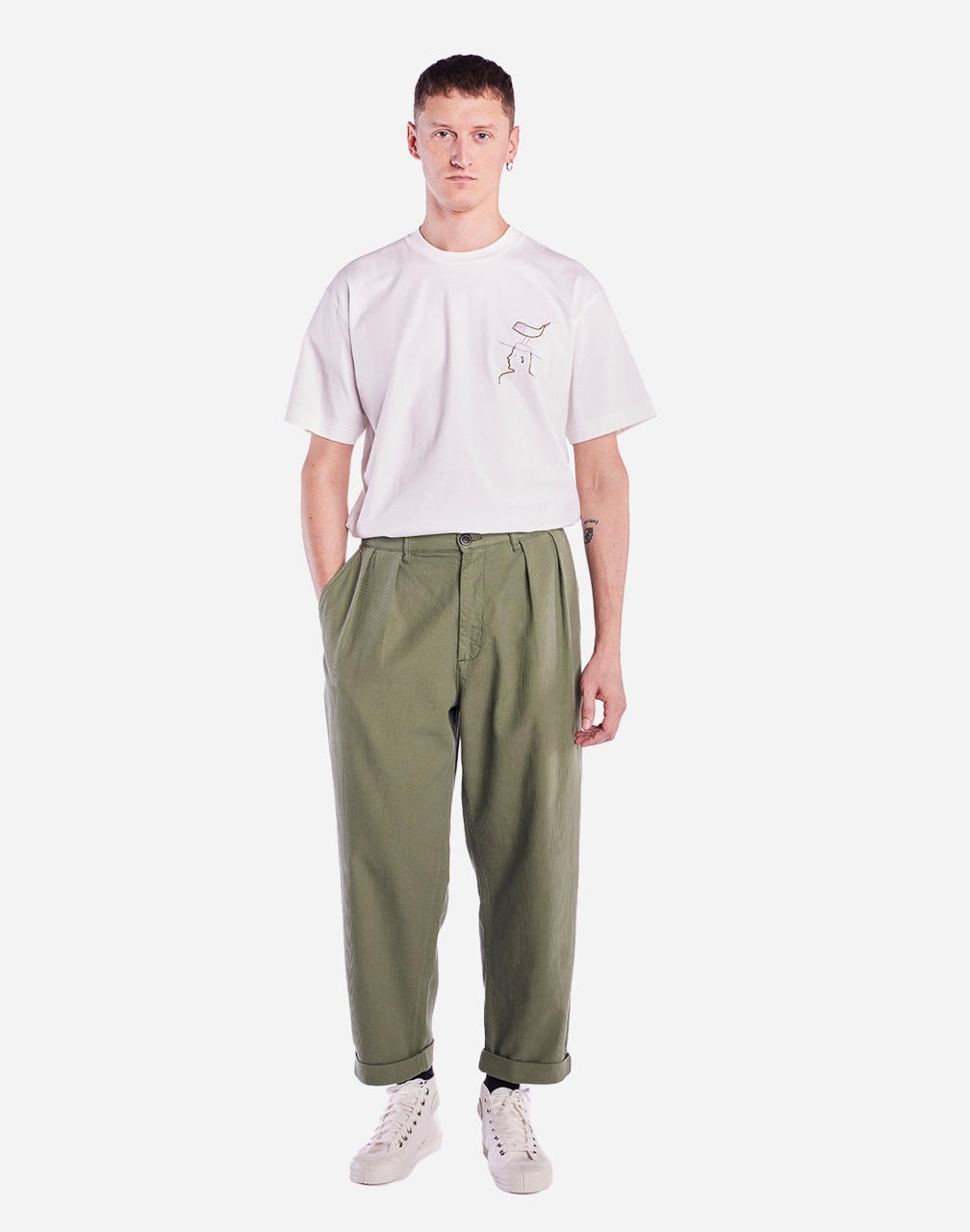 Pantalon à pinces Sembo Kaki OLOW