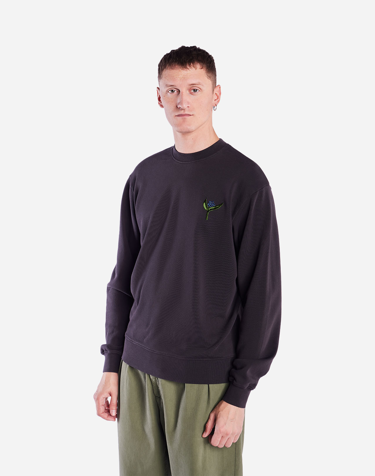 Sweatshirt Flora Noir Carbone OLOW