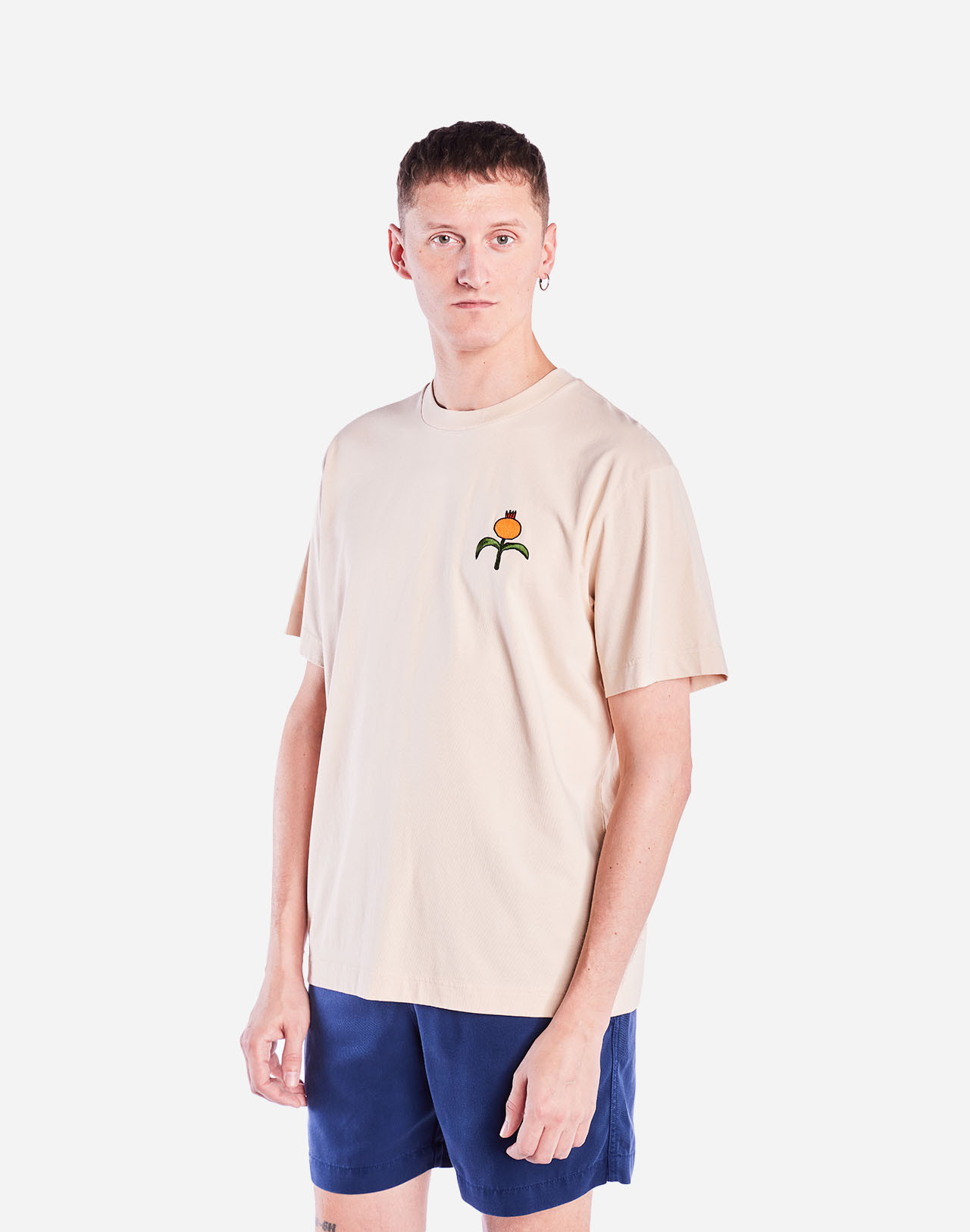 T-Shirt Poppies Creme Coupe Ample OLOW