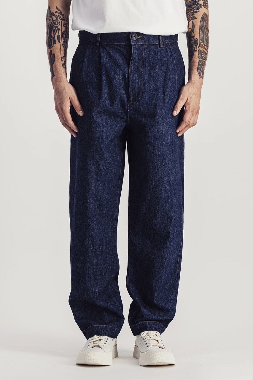 Pantalon Double Pleats Denim PARAGES