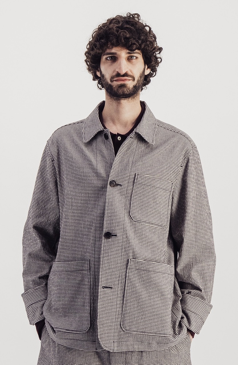 Veste Squire Seersucker Marron PARAGES
