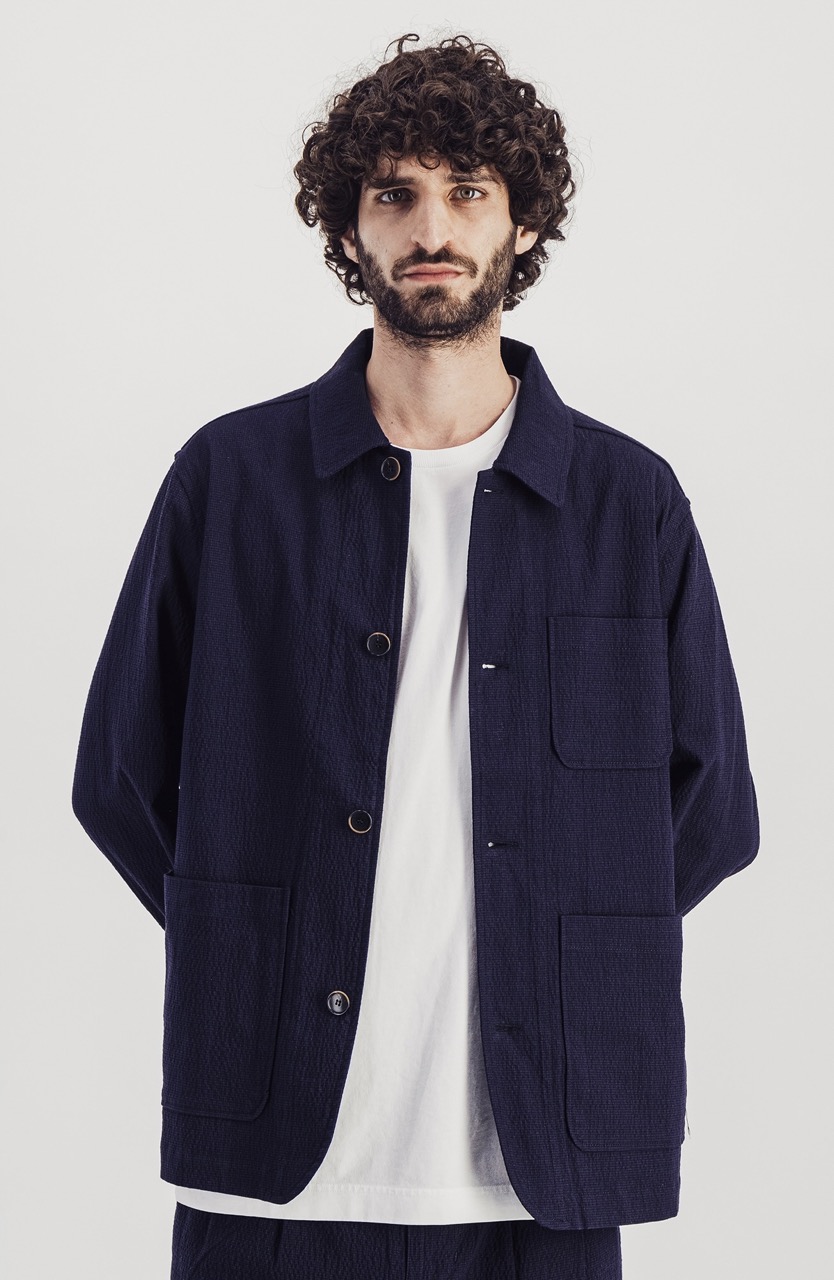 Veste Squire Seersucker Navy PARAGES