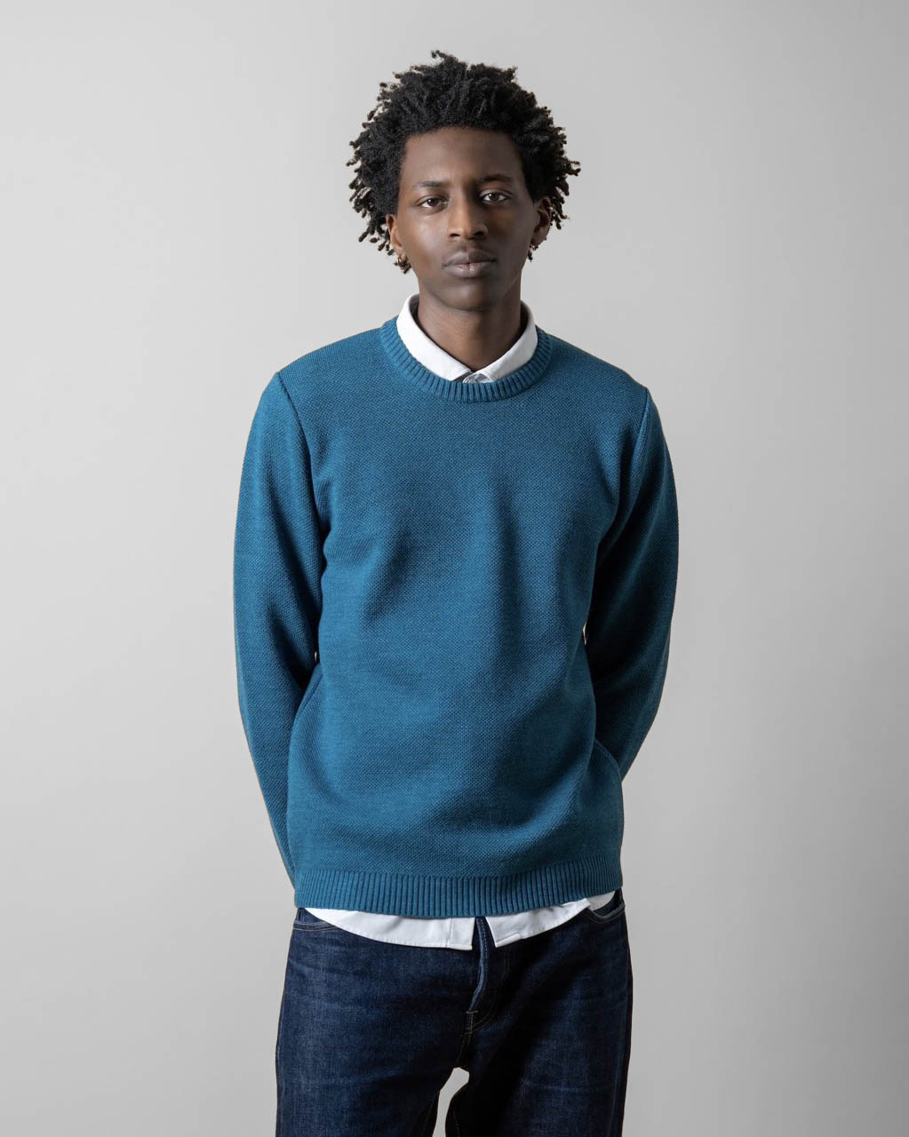 Pull Youri Bleu Canard NITTO KNITWEAR