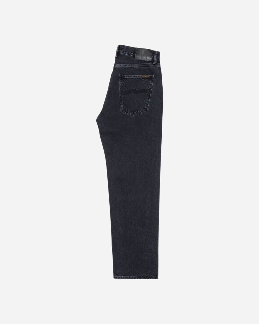 Jean Nudie Jeans Tuff Tony Black Vintage, coupe loose wide-leg, 100% coton organique, lavage noir vintage