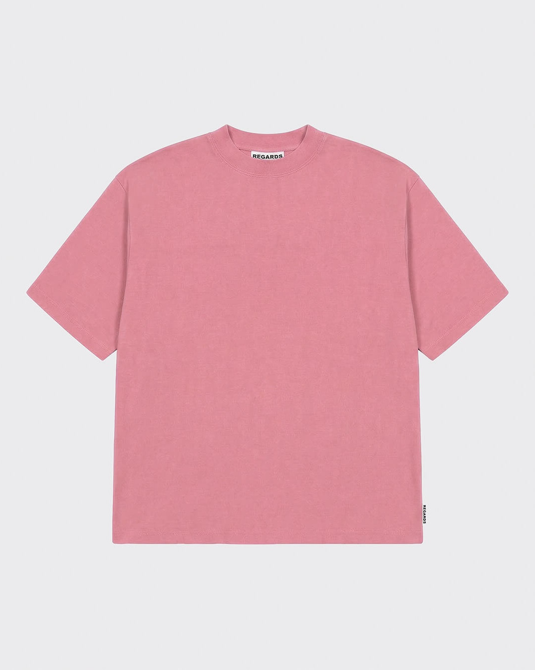 t shirt heavy oversize Faded Pink regards t shirt coton bio oversize