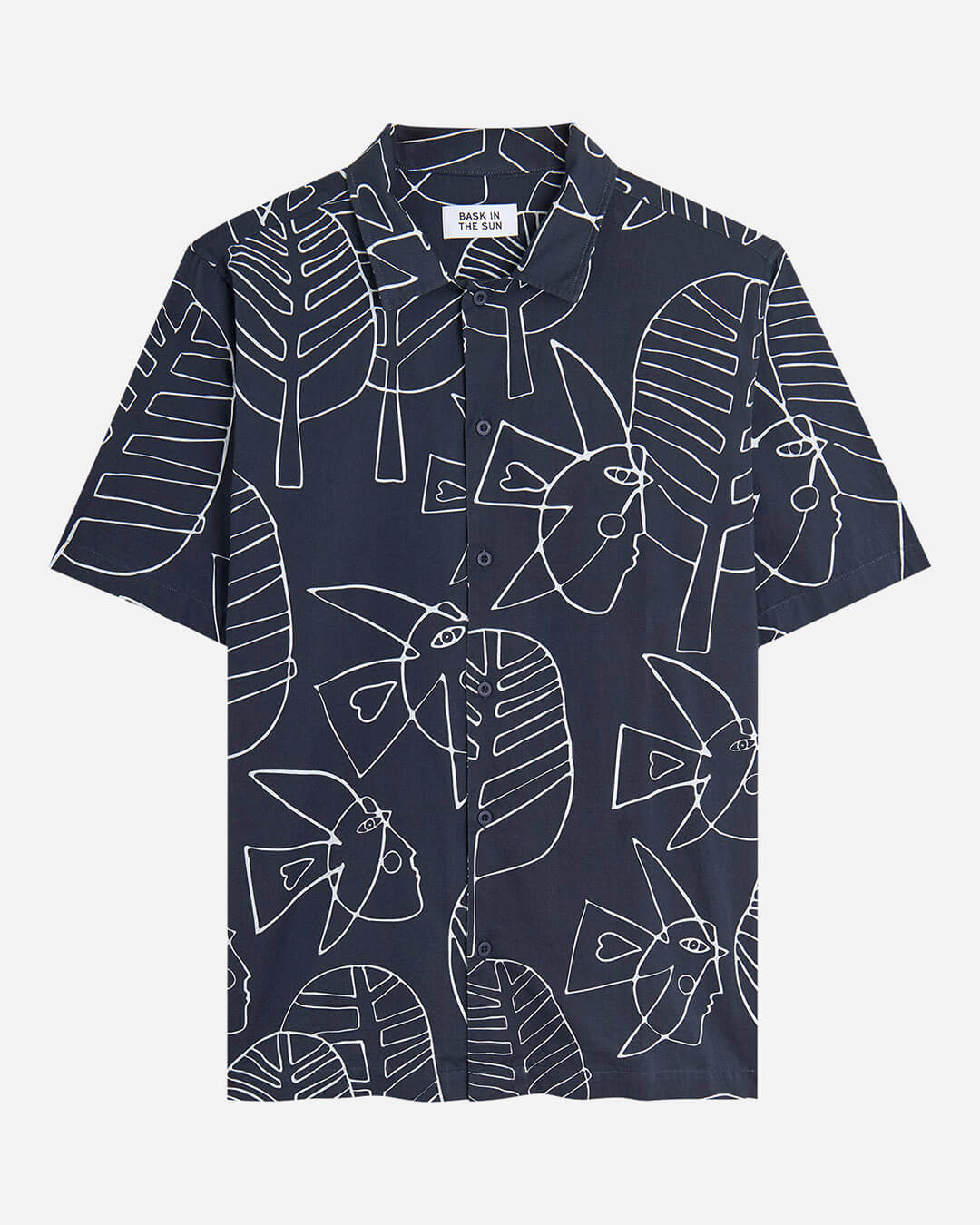 Chemise homme Moon Shirt Bask In The Sun – coton biologique – imprimé artistique Briand