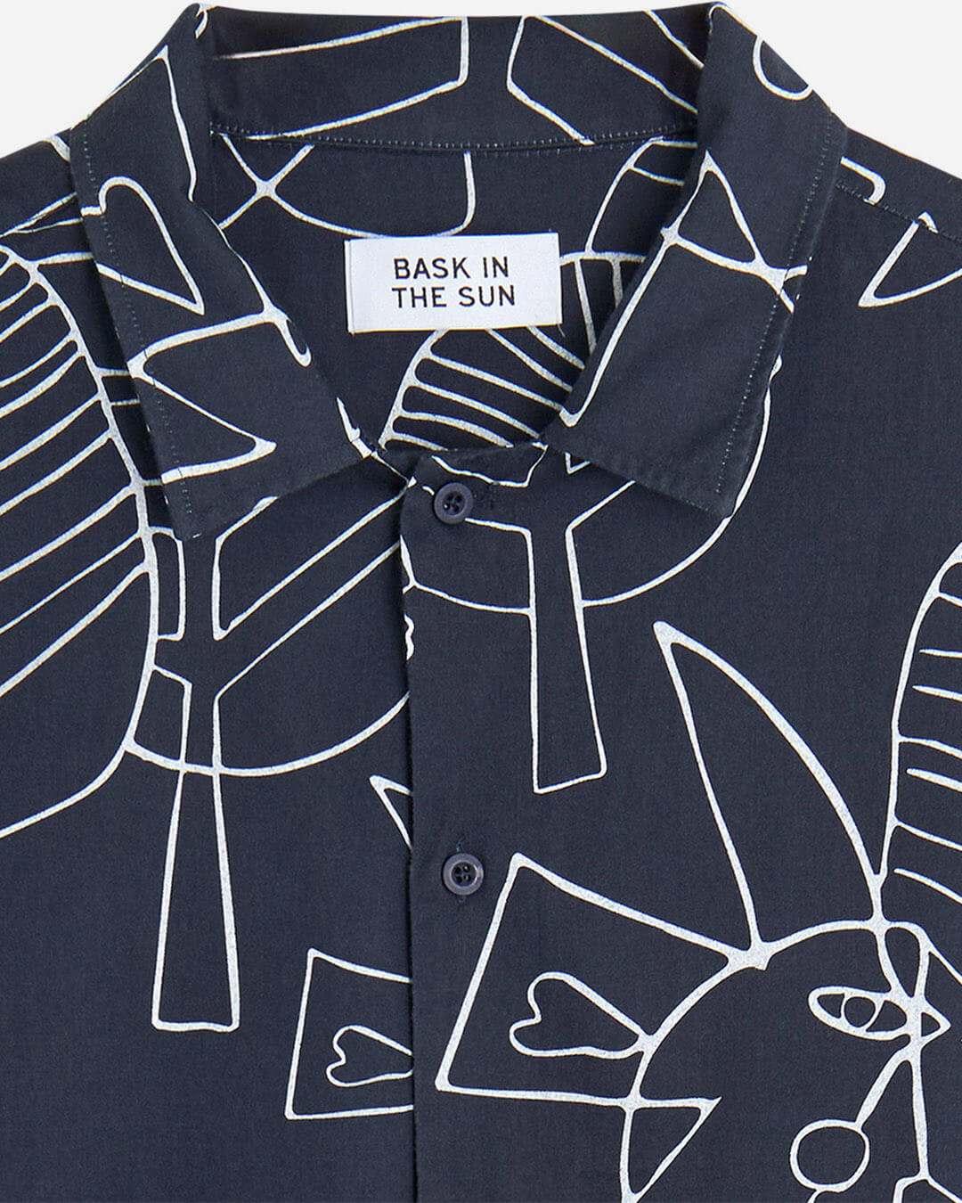 Chemise homme Moon Shirt Bask In The Sun – coton biologique – imprimé artistique Briand