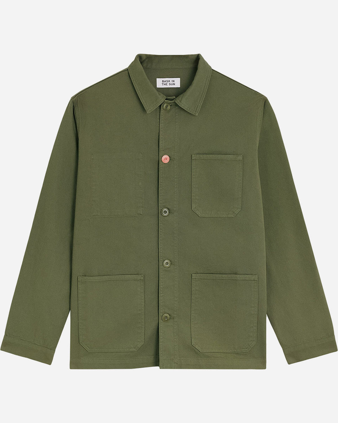 Veste homme Olive Sergi Jacket Bask In The Sun – coton biologique workwear vert