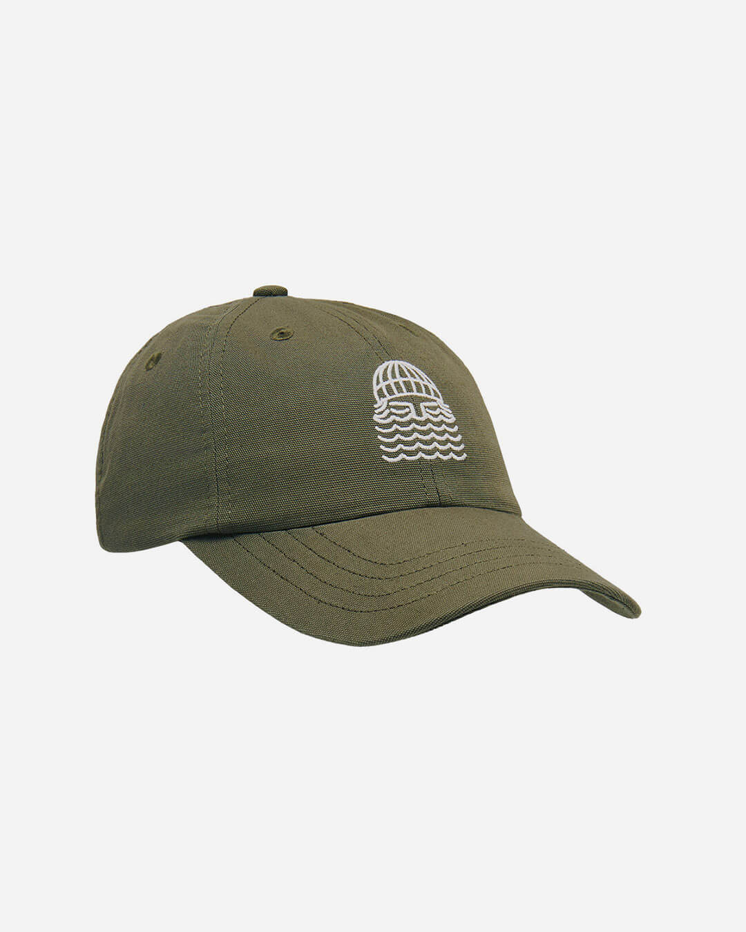 casquette bask in the sun olive to the sea casquette verte brodee