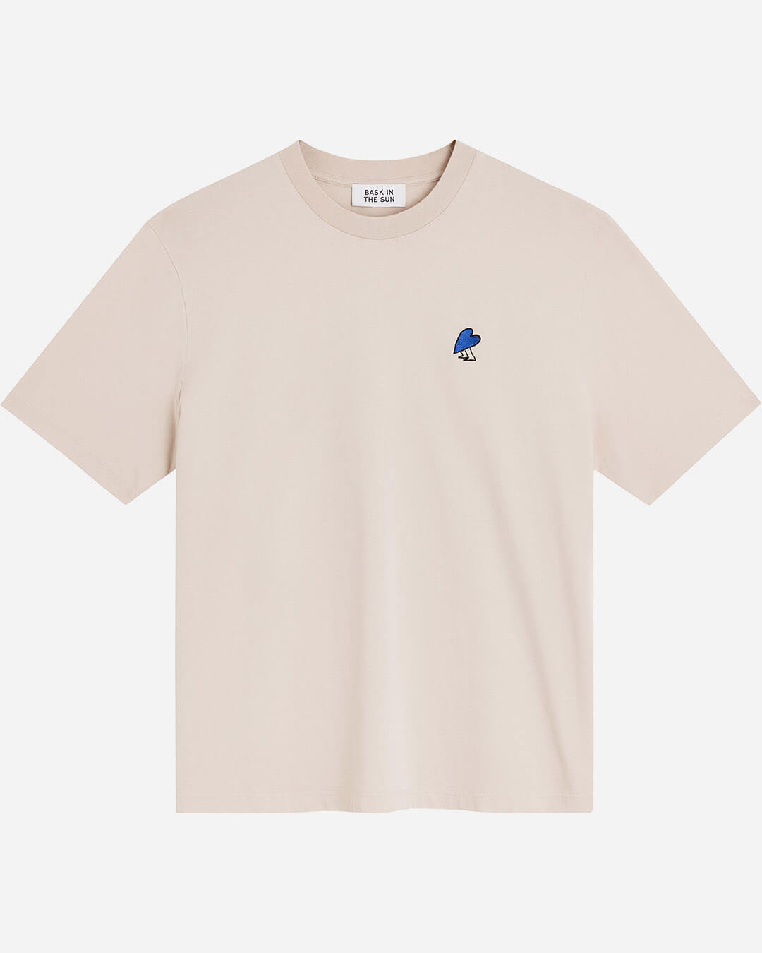 T-shirt homme Clay Heart Tee Bask In The Sun – graphique cœur – coton biologique
