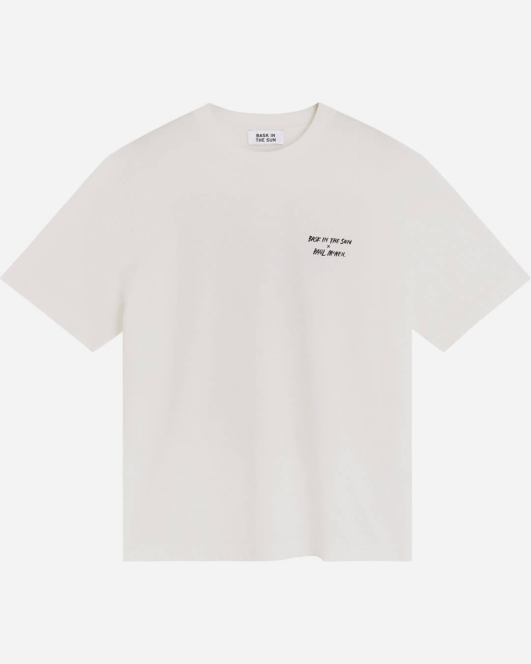 T‑shirt homme Pollen Holiday Tee Bask In The Sun – palmiers jaune et noir – coton biologique