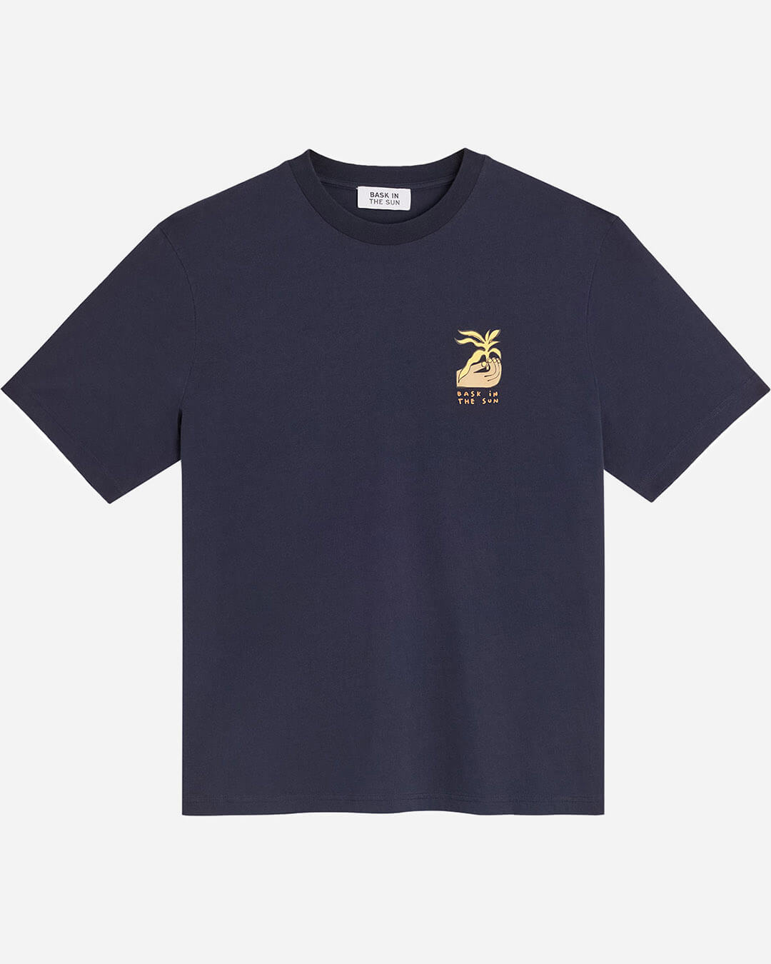 T‑shirt homme Midnight Plant Tee Bask In The Sun – graphique plante – coton biologique