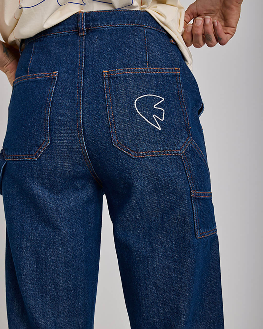 Pantalon Paraboot Graine Clothing × Paraboot en coton biologique, coupe droite, poches latérales