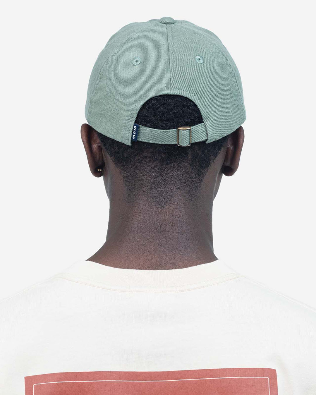 Casquette Six Panel Cartlon Vert Olive OLOW en coton biologique vert olive, coupe six panel, visière courbée