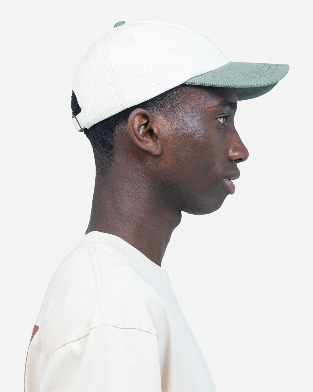 Casquette Six Panel Stanton Bicolore Écru OLOW en coton biologique écru bicolore, coupe six panel