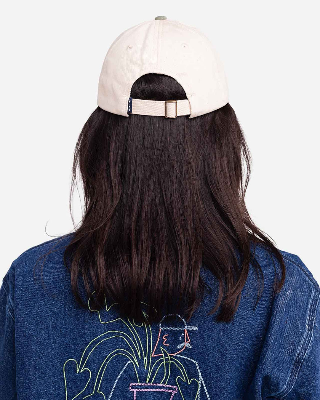 Casquette Six Panel Stanton Bicolore Écru OLOW en coton biologique écru bicolore, coupe six panel